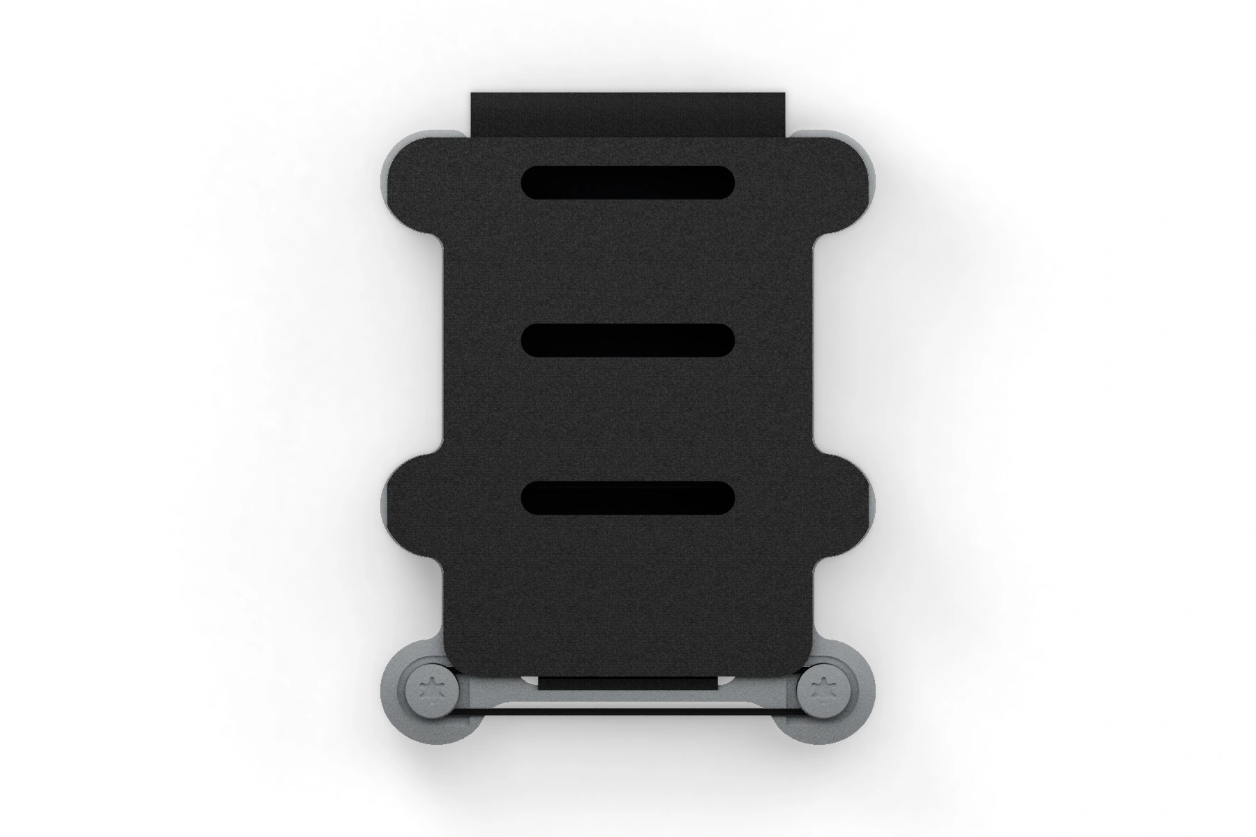 Oyster · Stainless slim — 316 stainless steel · Uncoated frame · Uncoated screws · Slim Velcro · Assembled front view
