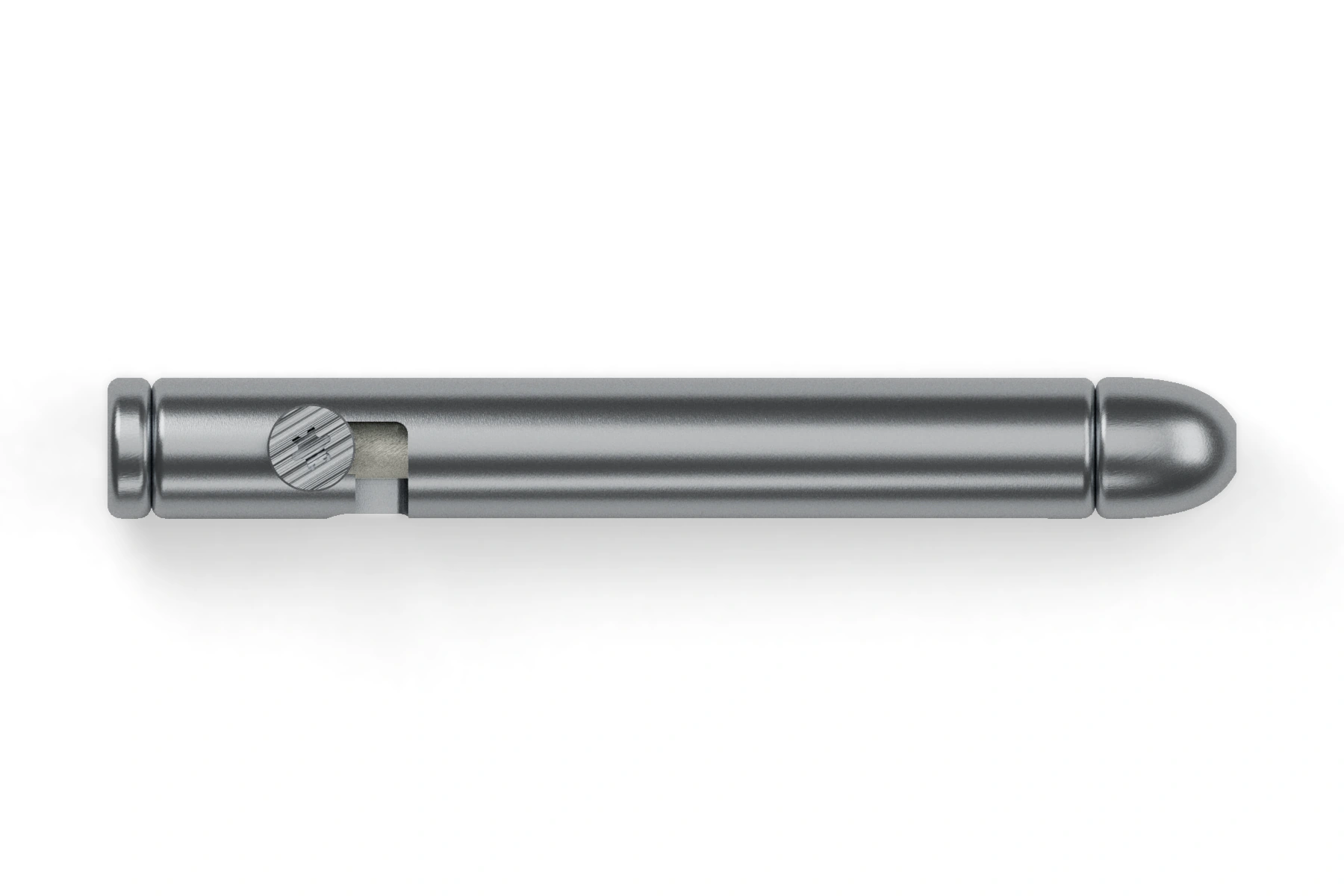 Siphonophore · Uncoated — 316 stainless steel · Uncoated body · Uncoated front tip · standard cap · Uncoated cap · Uncoated bolt · Assembled front view